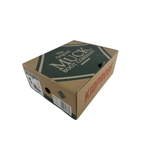 Muck Boots Kids Walnut/ Black/Green Outscape Pull On Boots Size 12 - Picture 3 of 11